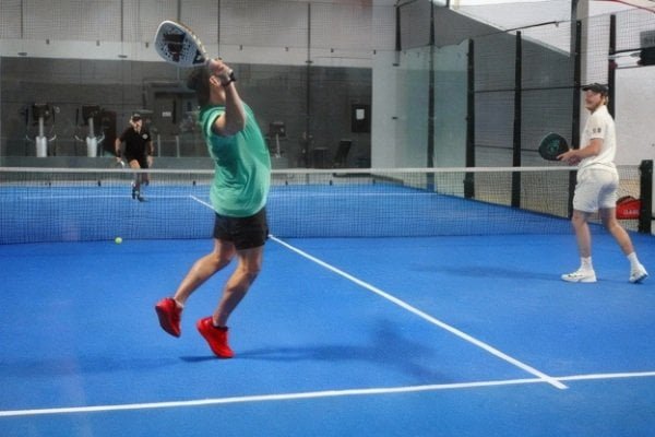 Players enjoying a game of Padel