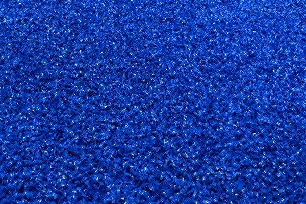blue curly artificial turf for padel