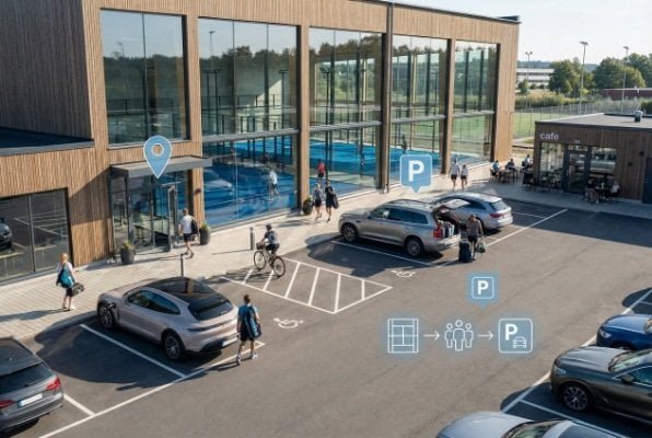 padel club parking lot design