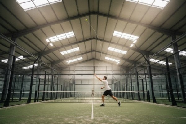 padel lob shot vertical clearance