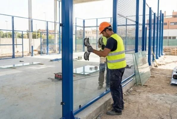 How long does the installation of a padel court take?