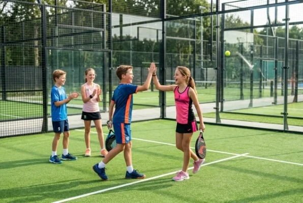Why do children like to play in padel?