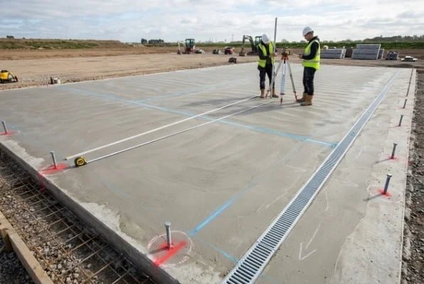 padel court concrete foundation preparation