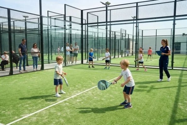 safe padel court for children