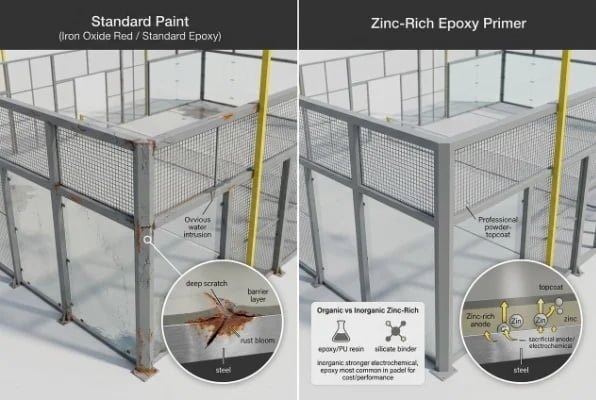 Comparing Standard Paint and Zinc Primer