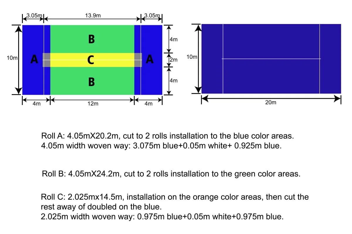Padel Court Dimensions Diagram