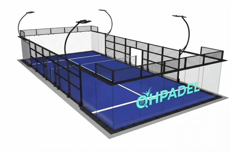 Ultra panoramic padel court