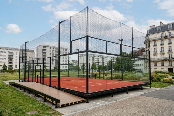 Modular padel court installation avoids lengthy foundations, delays, site disruption and excessive construction costs