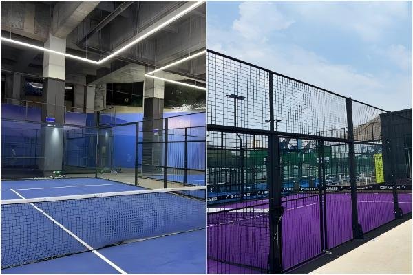 indoor vs. outdoor padel courts side by side comparison