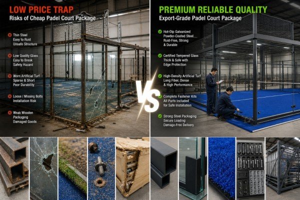 Avoiding price traps with your padel court supplier in China