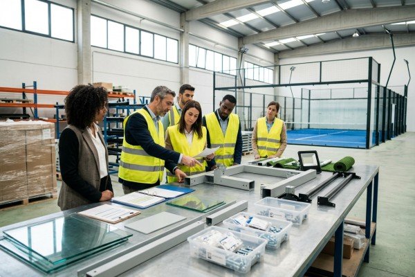 Who are the top padel court manufacturers in Spain?