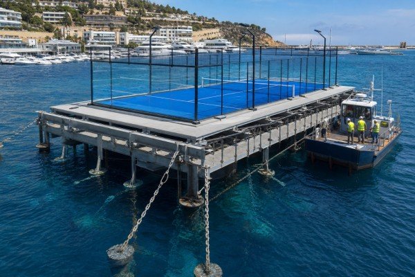 Floating Pontoon Foundation for Padel