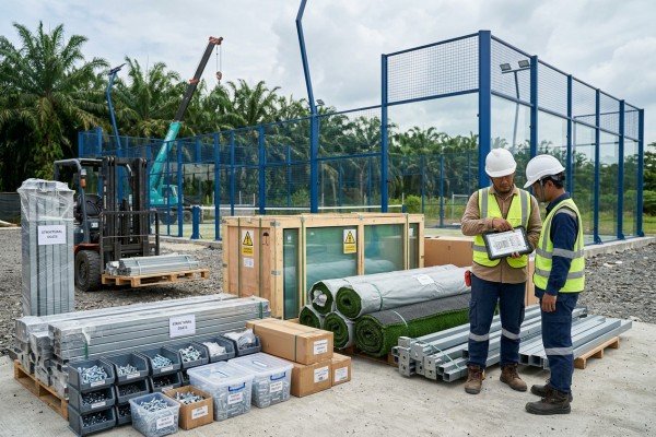Where can I find padel court suppliers in Indonesia?