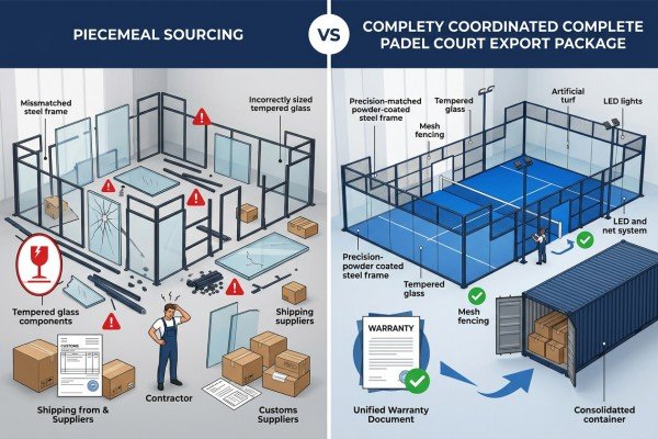Padel court equipment sourcing strategy