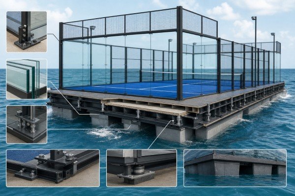 Marine Padel Court Dynamic Load Upgrades