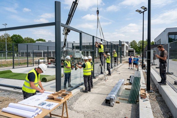 Can anyone build a padel court?