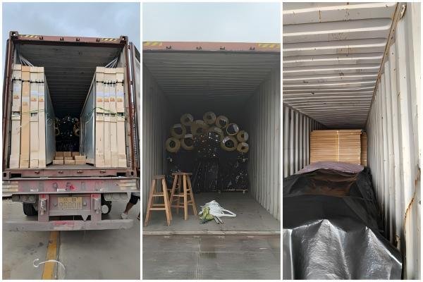 Padel Court Kit Container Loading Process