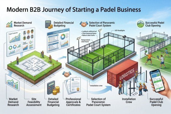 Planning how to start a padel business