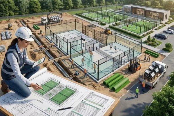 Complete padel club development process