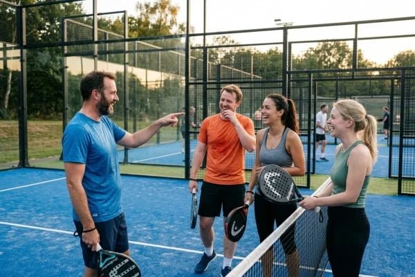 Authentic padel-specific humor