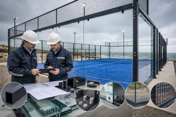Evaluating padel court specifications for a UK project