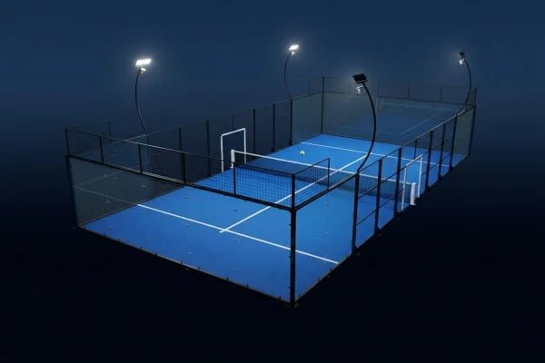 Flicker-free LED lighting for smart padel technology