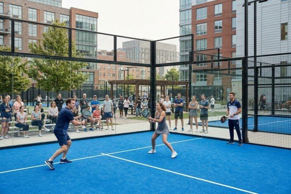 Evidence of padel court activity in the United States