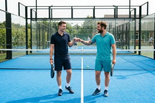Padel partner banter and mistake captions