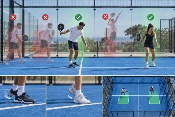 Official rules for walking while serving in padel
