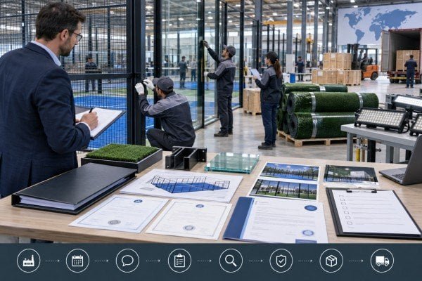 Padel court manufacturer and supplier evaluation