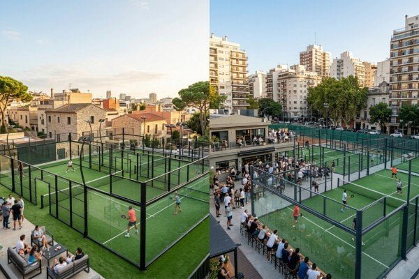 Premium padel courts installed in mature markets