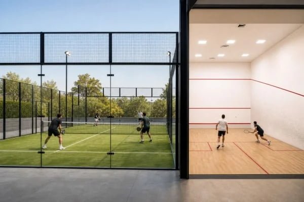 What Are the Differences Between a Padel and Squash Court?