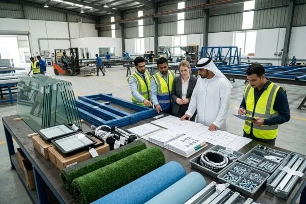 Padel court supplier bill of materials and factory