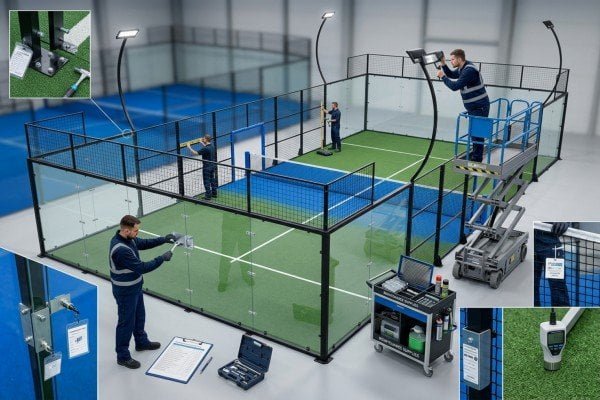 Preventive maintenance for operational padel courts