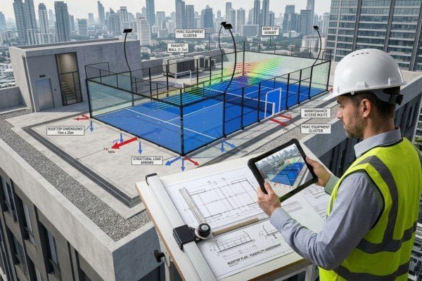 Structural review for a rooftop padel project