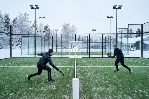 Official padel rules and winter court conditions