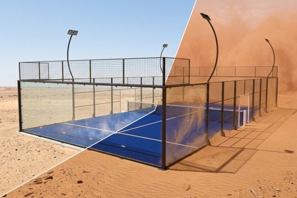 Climate-ready padel court materials for Saudi Arabia